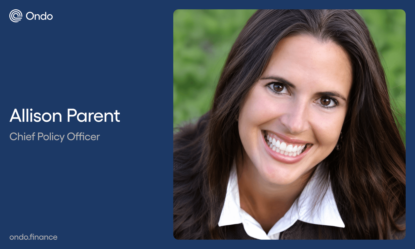 Ondo Finance Hires Allison Parent