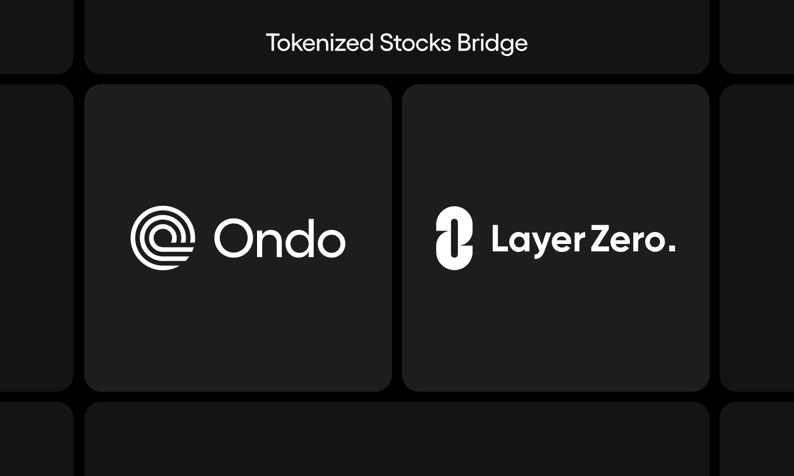 Ondo and LayerZero launch tokenized securities bridge.